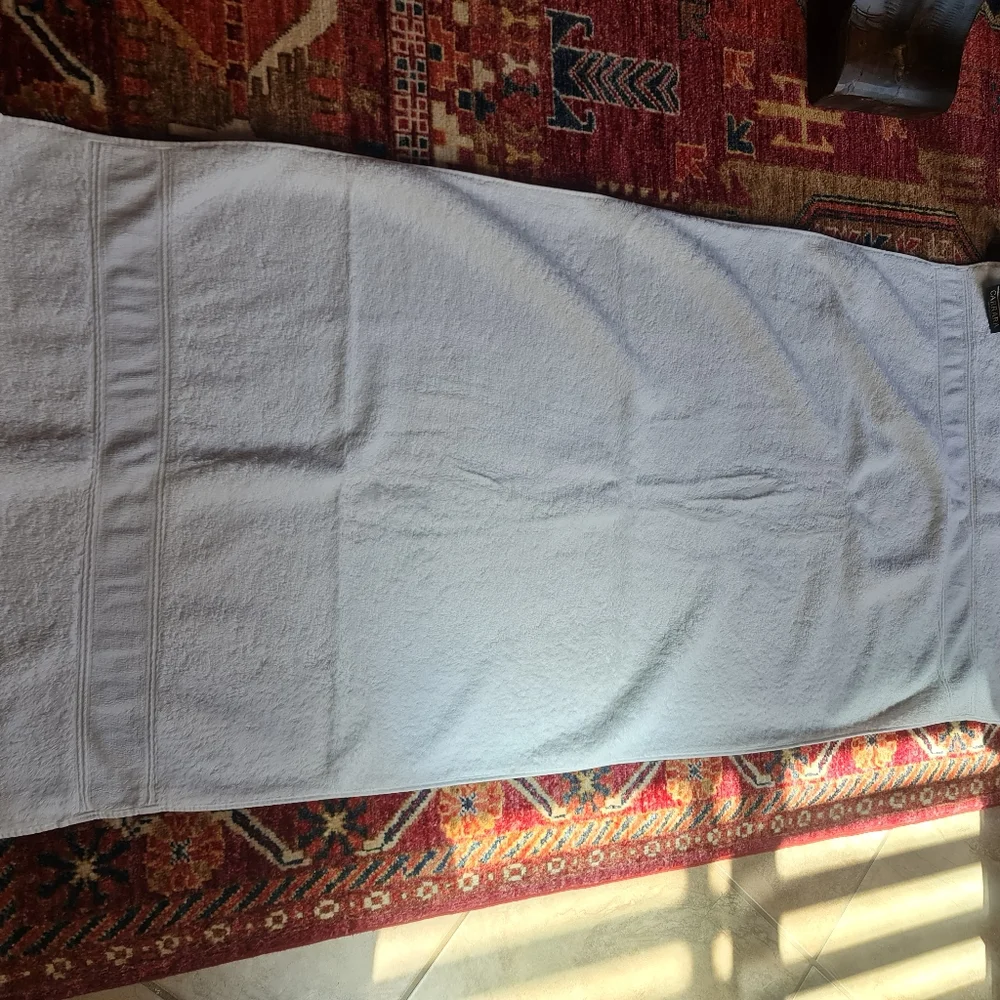 Eguptian Cotton Carrara Oasis Made in Italy White Luxury Plush Towels Set/3